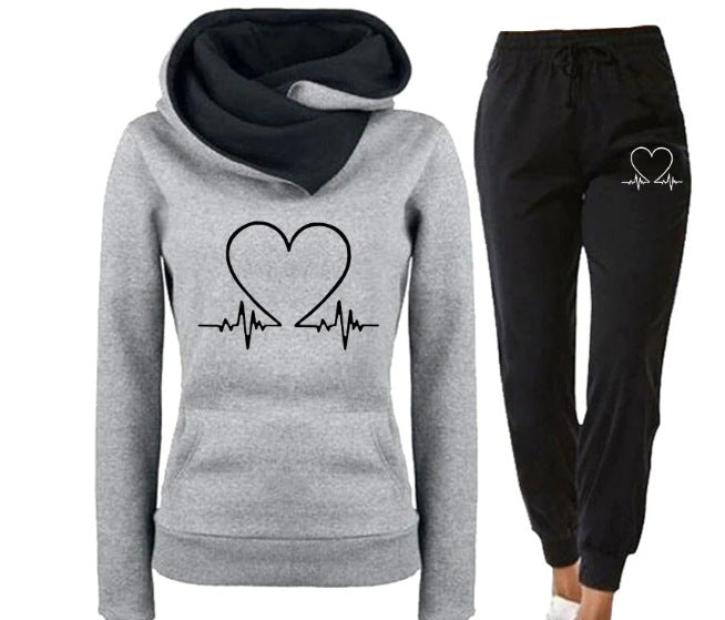 Ensemble Sportif avec Imprimé Cœur et Capuche ORIS WEAR
