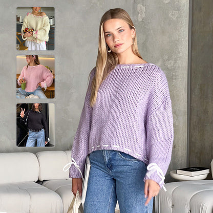 Pull femme fluide beige — ORIS WEAR