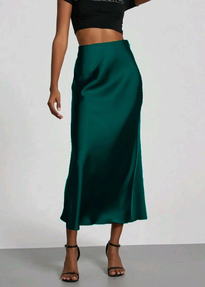 Jupe longue satinée femme élégante chic ORIS WEAR