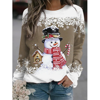Pull Amélie Neige Imprimé - Élégance Hivernale ORIS WEAR