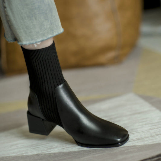Botte Martin à talons épais carrés ORIS WEAR
