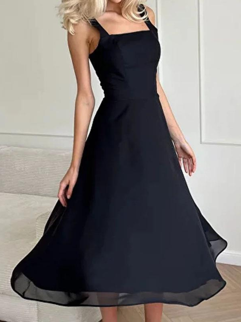 Robe Femme Style Col Carré Élégante ORIS WEAR