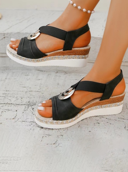 Sandales Été Femme à Boucle Métal  Élégantes ORIS WEAR