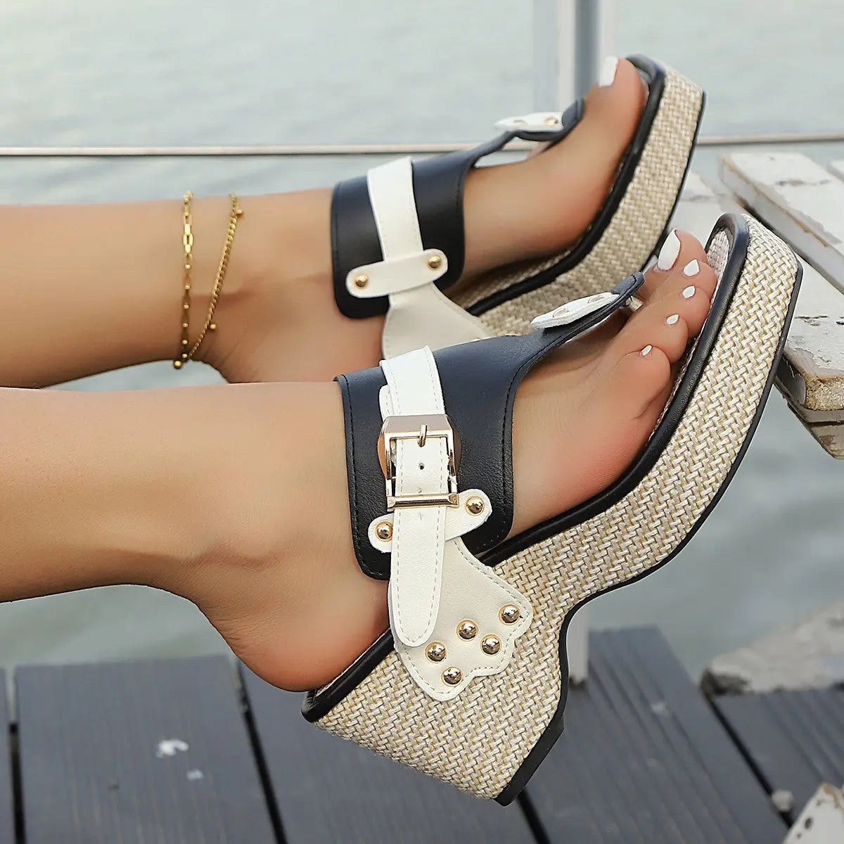 Mules Ruban Déco Plateforme Semelle ORIS WEAR