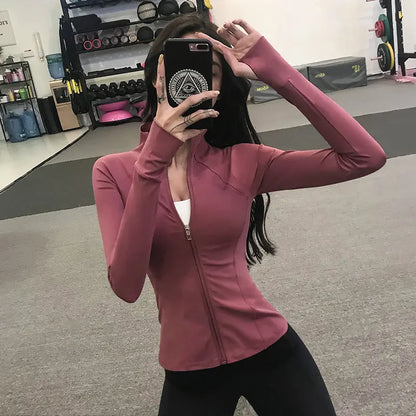 Veste de sport zippée sculptante – Élégance & performance ORIS WEAR