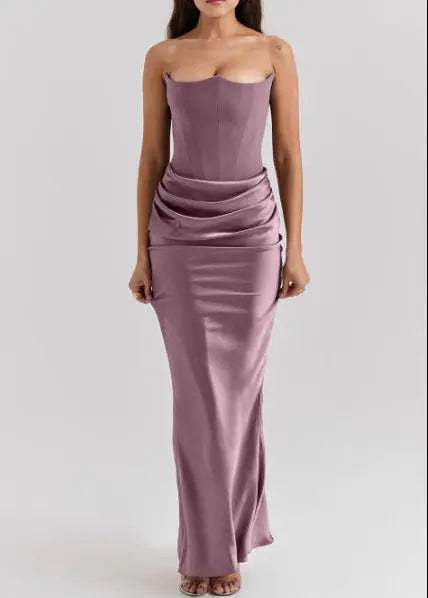 Robe longue bustier élégante soirée ORIS WEAR