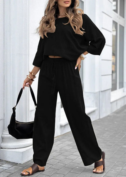 Ensemble casual coton lin femme ORIS WEAR