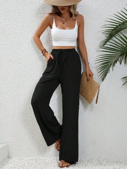 Pantalon Large Décontracté avec Cordon et Poches ORIS WEAR