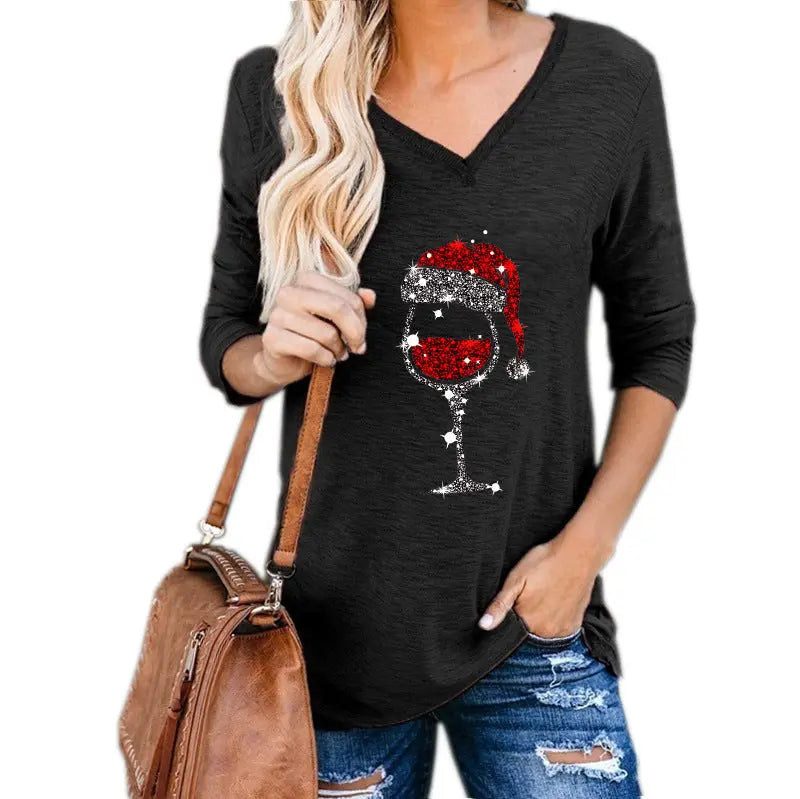 Robe Imprimée Verre de Vin – Esprit de Noël Assuré ORIS WEAR