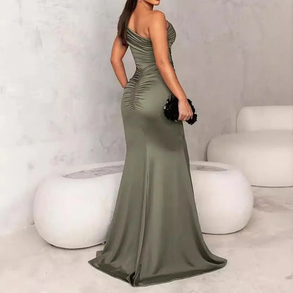Élégance Épaules Dénudées & Fente Sensuelle ORIS WEAR