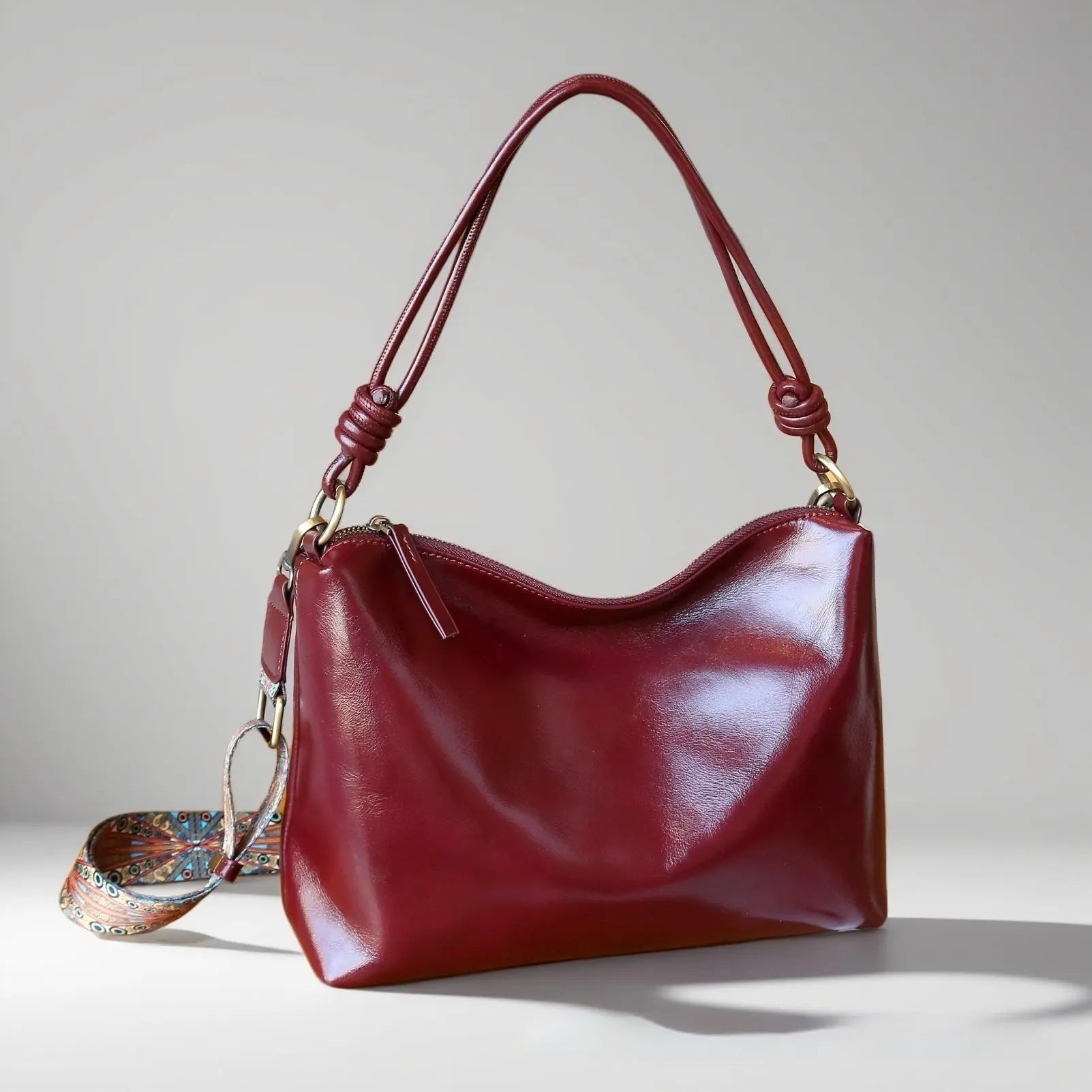 Sac Hobo Effet Laqué Brillant Souple ORIS WEAR