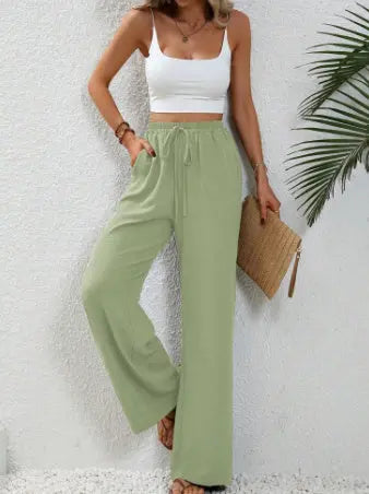 Pantalon Large Décontracté avec Cordon et Poches ORIS WEAR