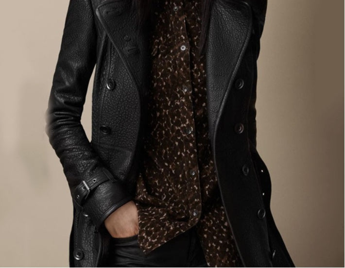 Manteau Élise Élégance en Cuir Suprême ORIS WEAR