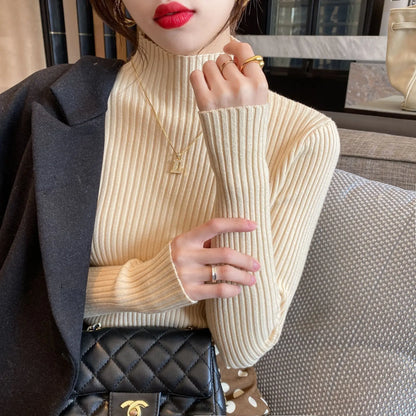 Pull côtelé à col montant – Coupe ajustée et allure chic ORIS WEAR