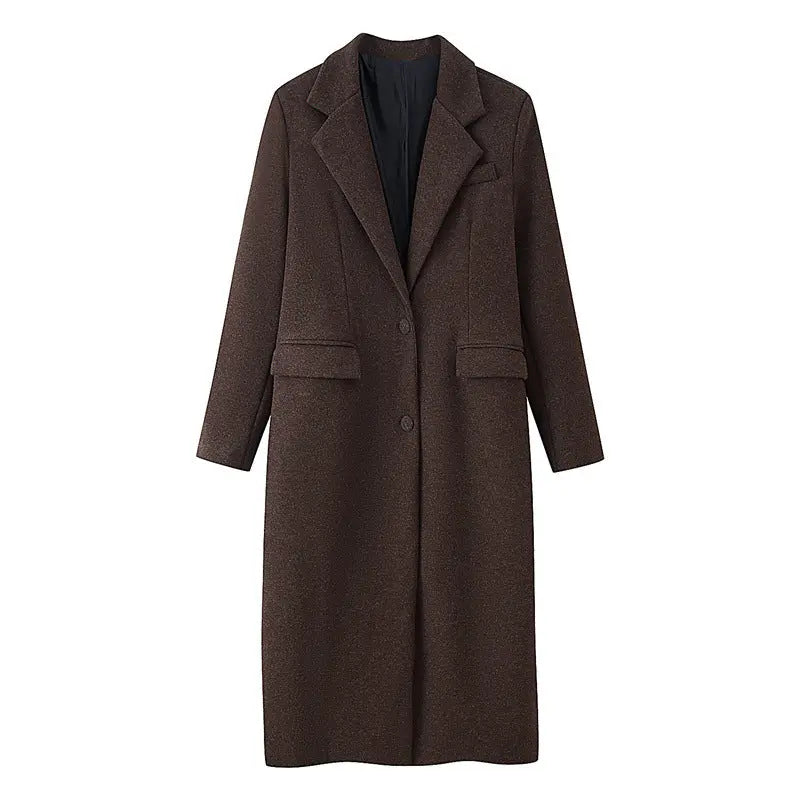 Manteau veste en laine unie décontractée pour femme ORIS WEAR