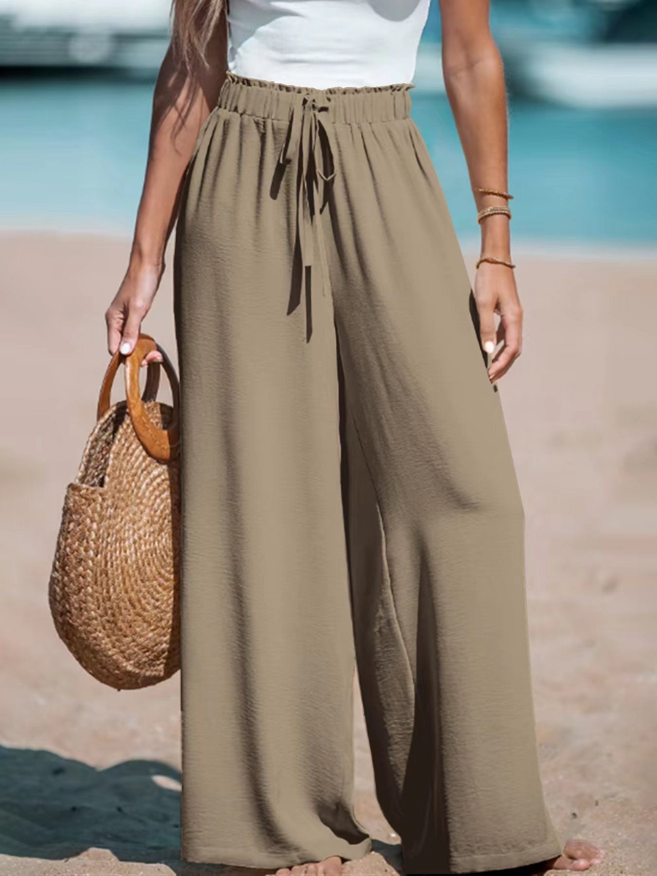 Pantalon Large Décontracté Élégant Femme ORIS WEAR
