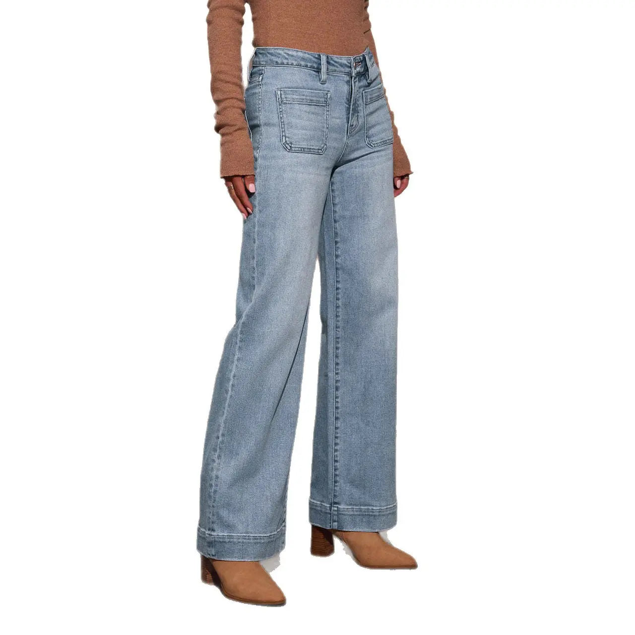 Jean taille haute coupe droite large ORIS WEAR