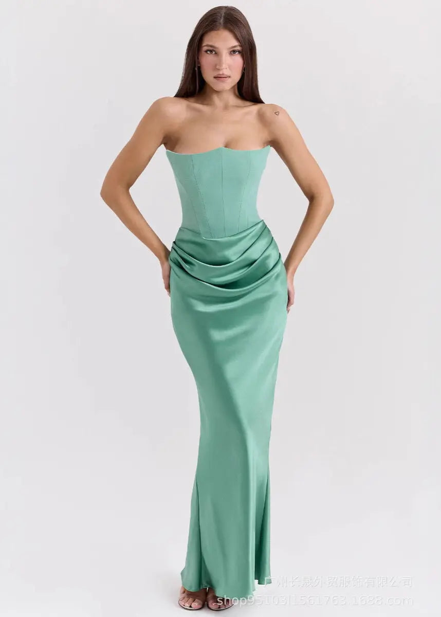 Robe longue bustier élégante soirée ORIS WEAR