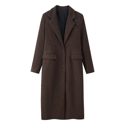 Manteau veste en laine unie décontractée pour femme ORIS WEAR