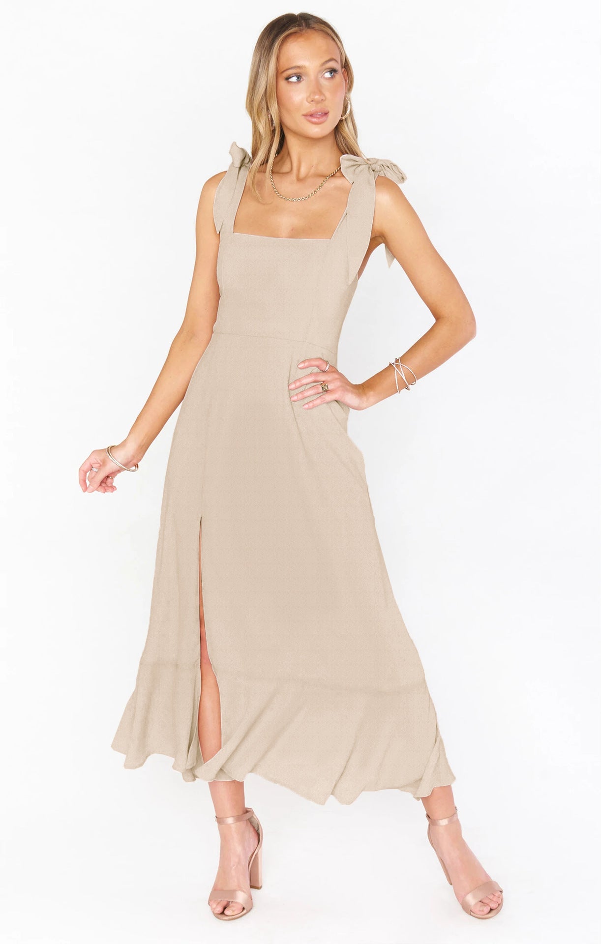Esprit Sauvage – Robe Bohème Fendue à Bretelles ORIS WEAR