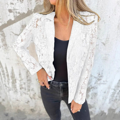 Ensemble Élégant Chemise en Dentelle & Pantalon ORIS WEAR