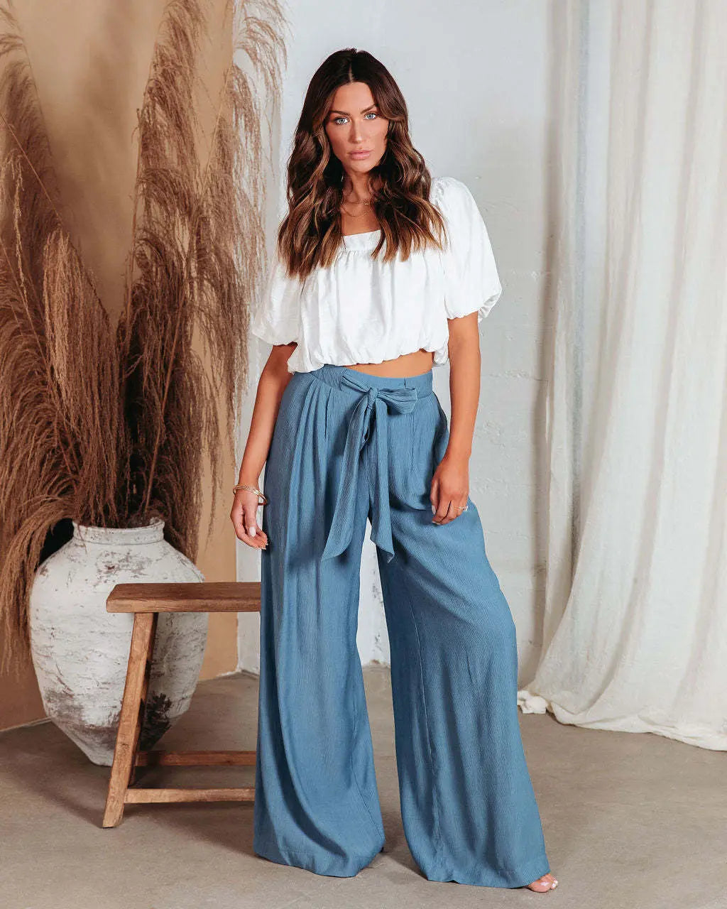 Pantalon Large Taille Haute – Liberté & Style ORIS WEAR
