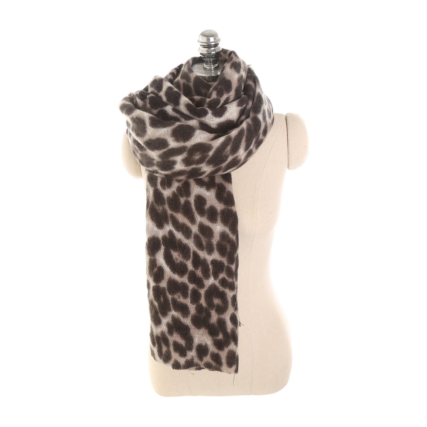 Écharpe léopard femme en cachemire ORIS WEAR