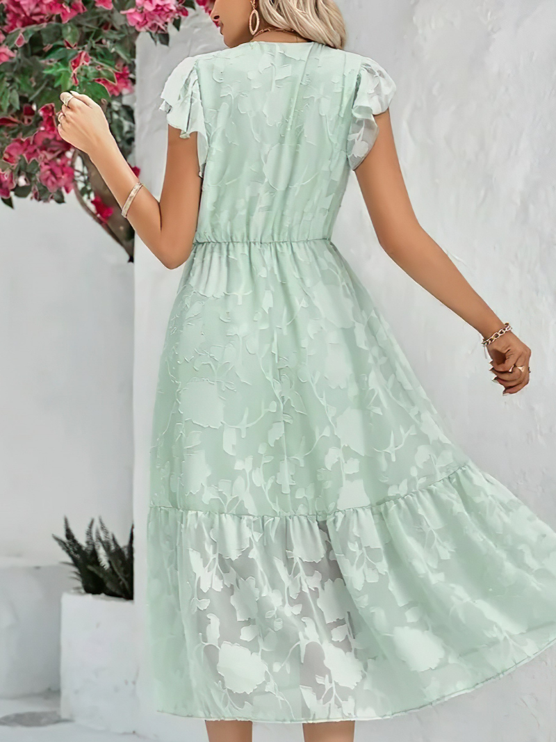 Robe Col V Sans Manches Décontractée ORIS WEAR