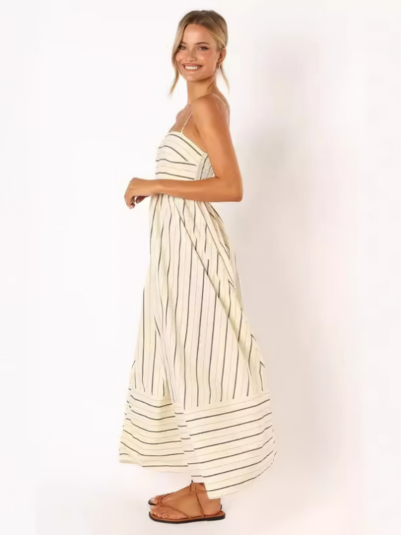 Robe Rayures et  Décontractée à Bretelles Fines ORIS WEAR