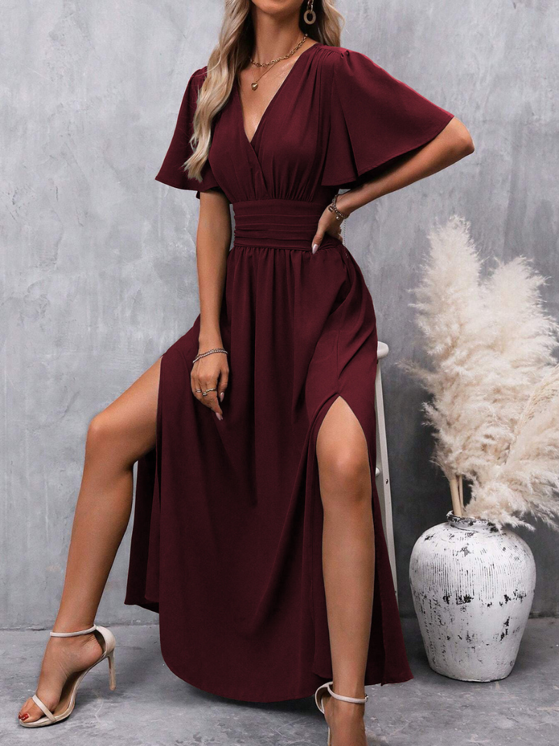 Robe Fendue Élégante et Tendance Pour Femme ORIS WEAR