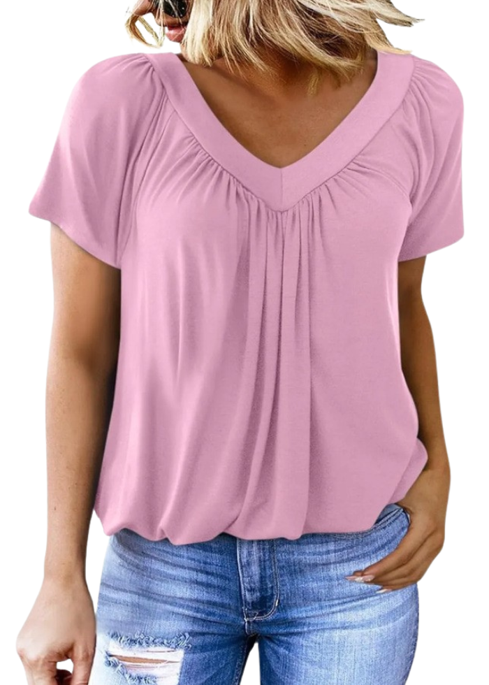 T-shirt Femme Col V Ample ORIS WEAR