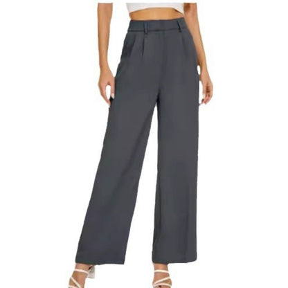 Pantalon droit taille haute  décontracté à jambes larges ORIS WEAR
