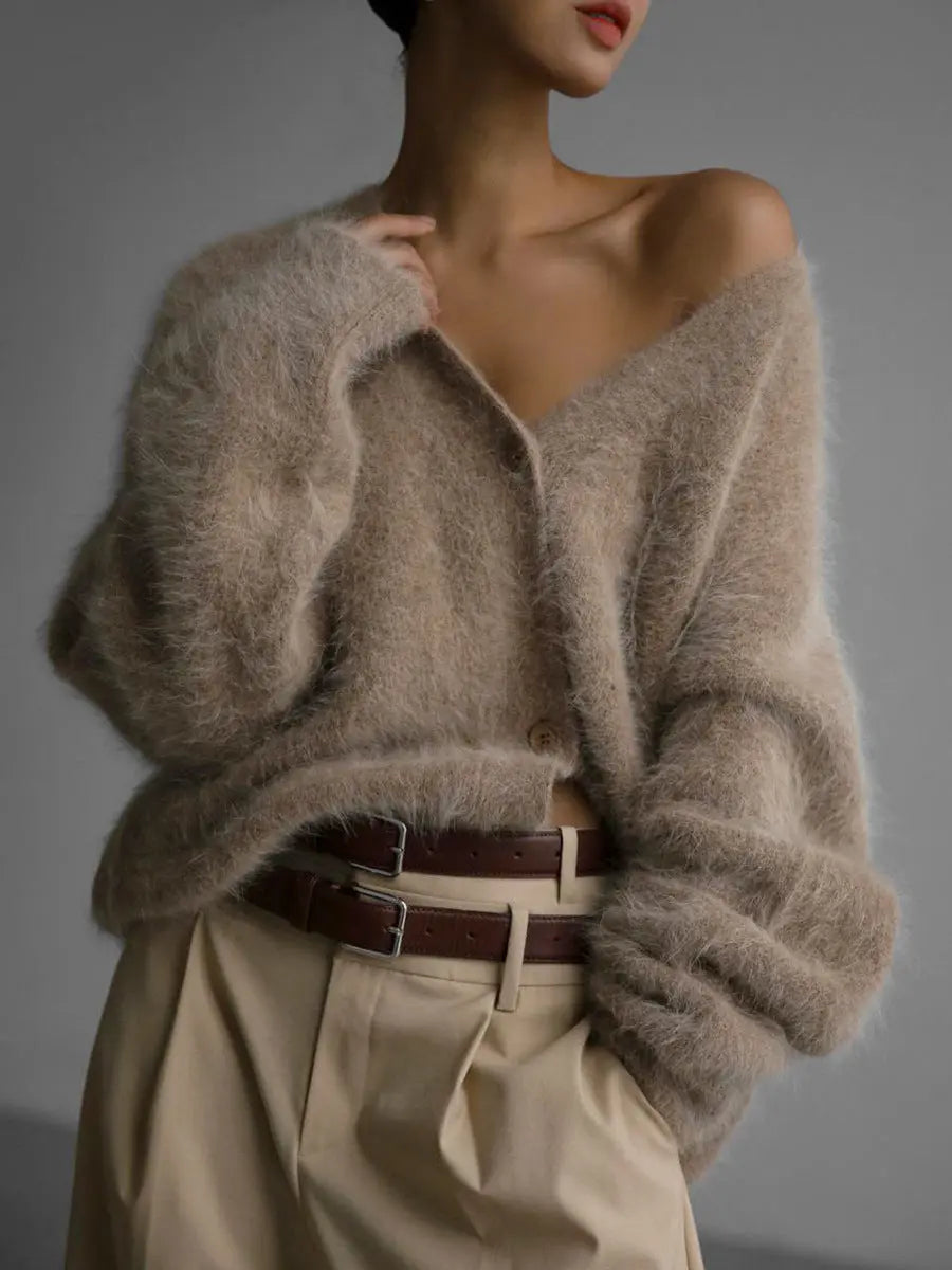 Cardigan Femme Col V – Boutonné, pour l'hiver ORIS WEAR