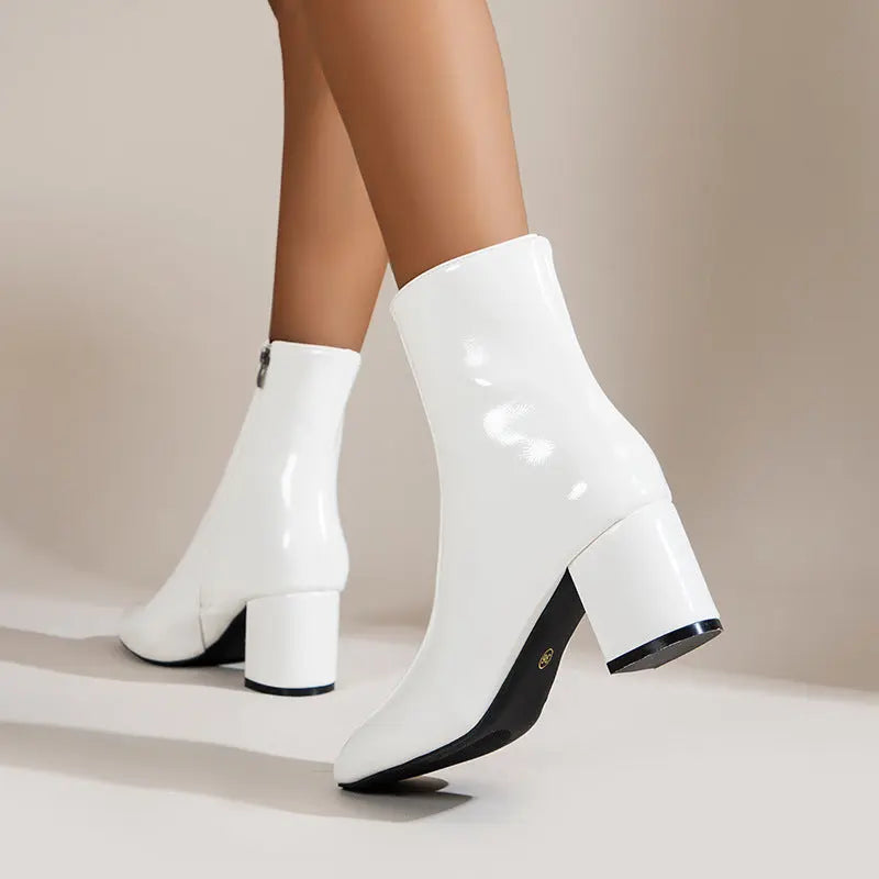 Bottes Élégantes à Bout Pointu et Talon Épais ORIS WEAR