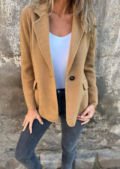 Blazer court boutonné style hiver femme ORIS WEAR