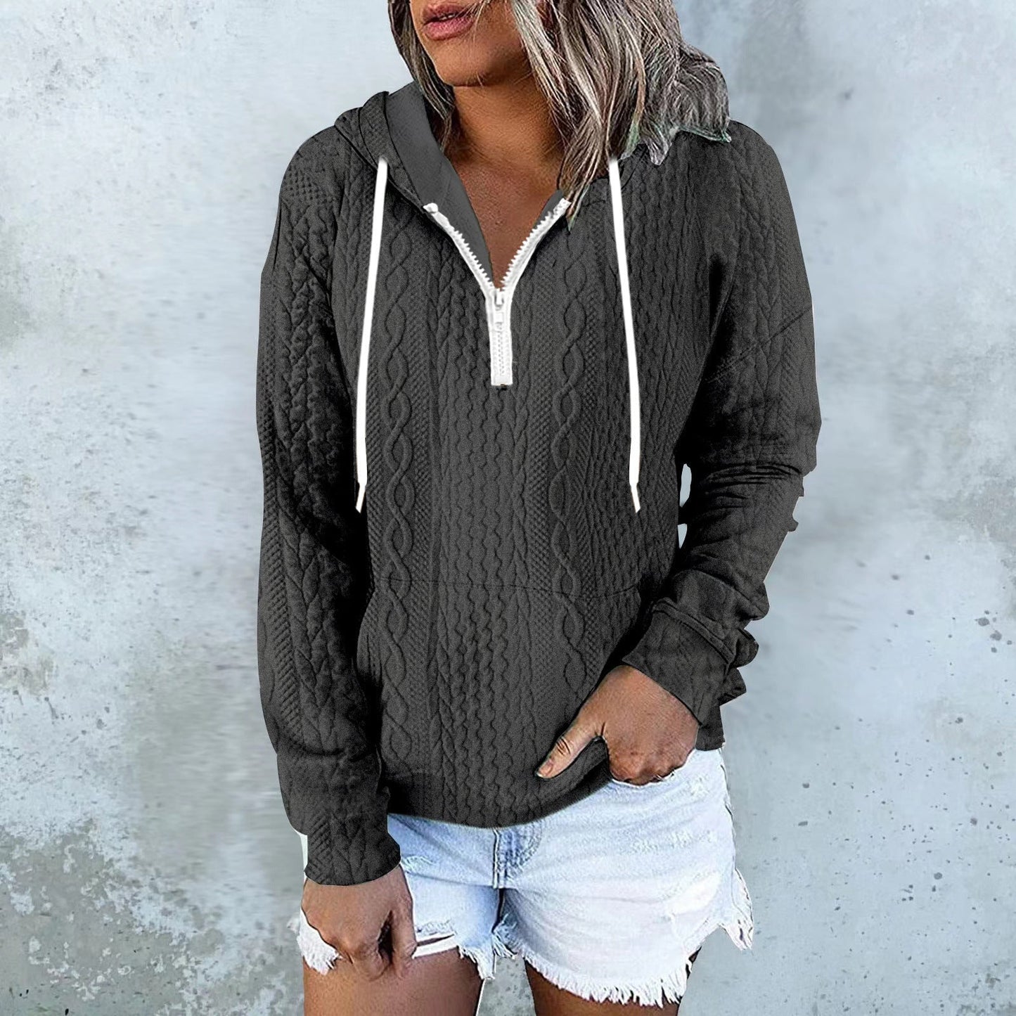 Sweat à capuche design texture twist – Style urbain et confortable ORIS WEAR