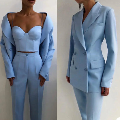 Élégance Structurée – Tailleur Femme Double-Boutonnage ORIS WEAR