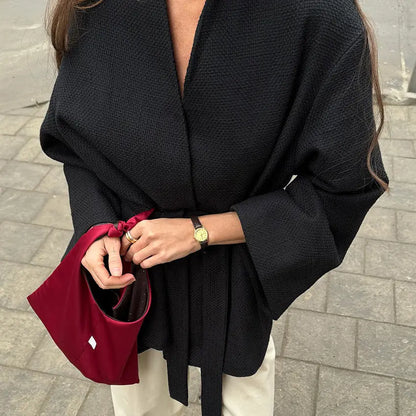 Veste femme fluide noir — ORIS WEAR