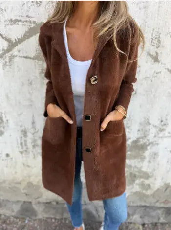 Manteau mi-long à col polo boutonné ORIS WEAR