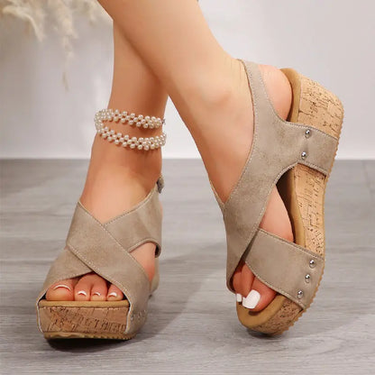 Sandales Compensées à Rivets pour un Look Audacieux ORIS WEAR
