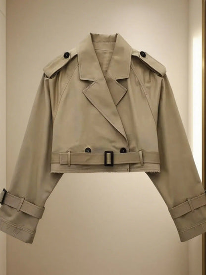 Veste trench courte – Ceinture élégante et coupe moderne ORIS WEAR