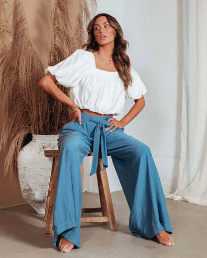 Pantalon Large Taille Haute – Liberté & Style ORIS WEAR
