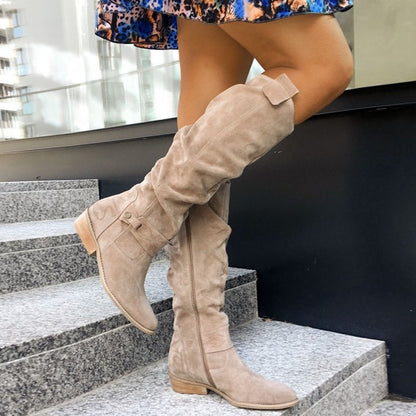 Bottes Suède Femme Élégance Automnale en Suède ORIS WEAR
