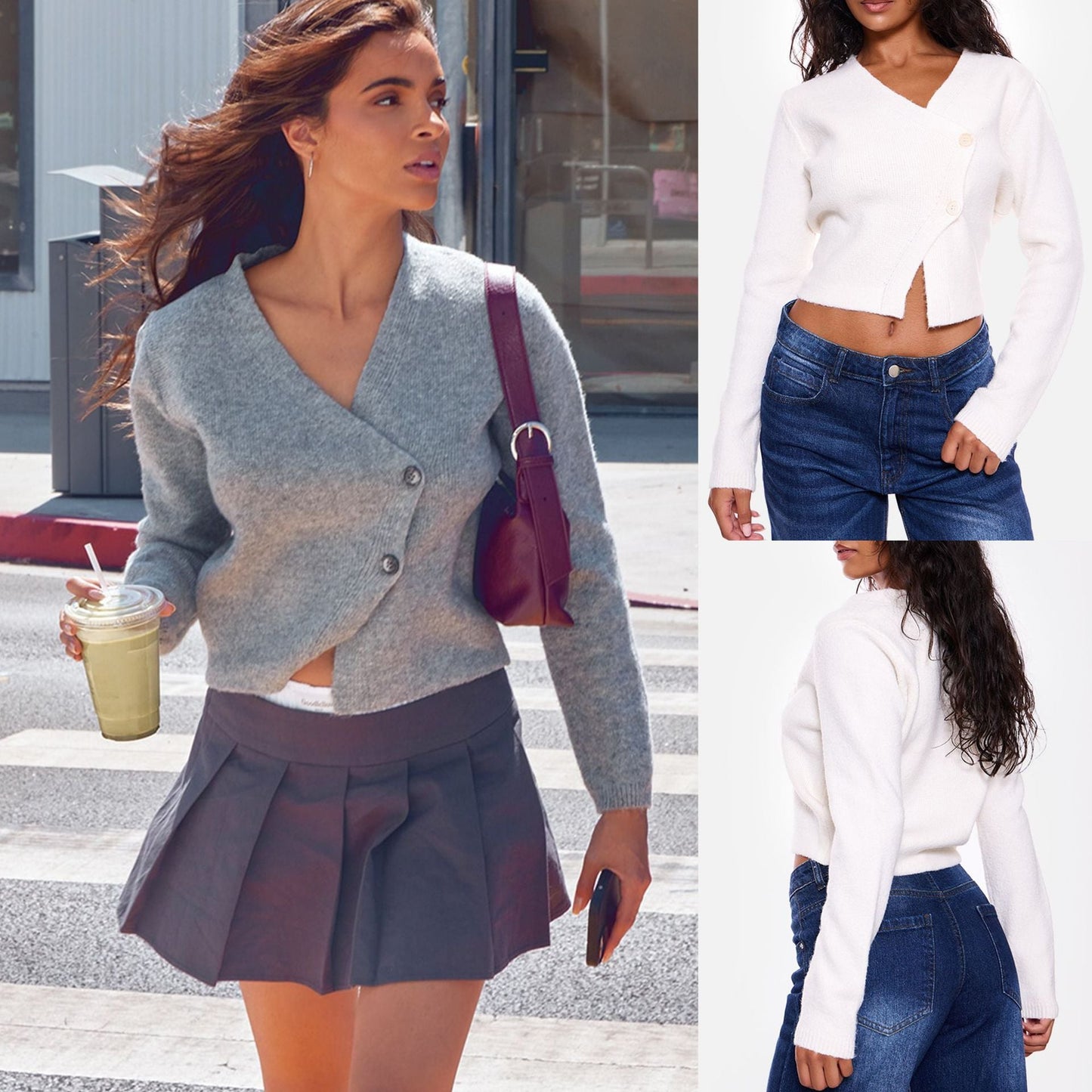 Cardigan femme à boutons – Élégance et polyvalence ORIS WEAR