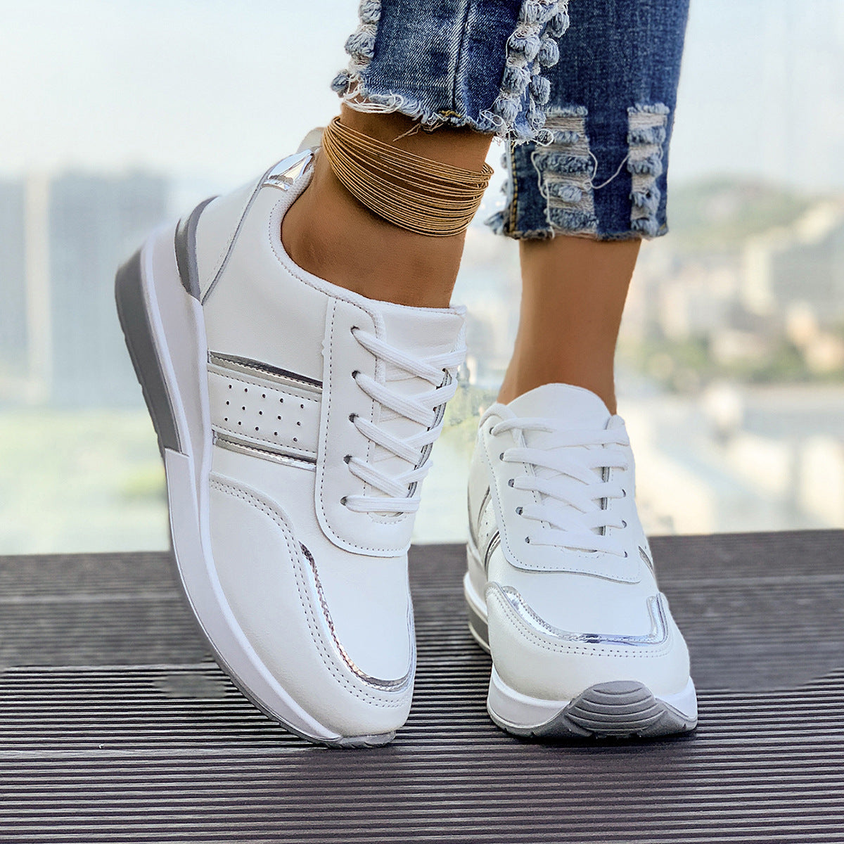 Baskets Femme Urban Chic à Semelle Épaisse ORIS WEAR
