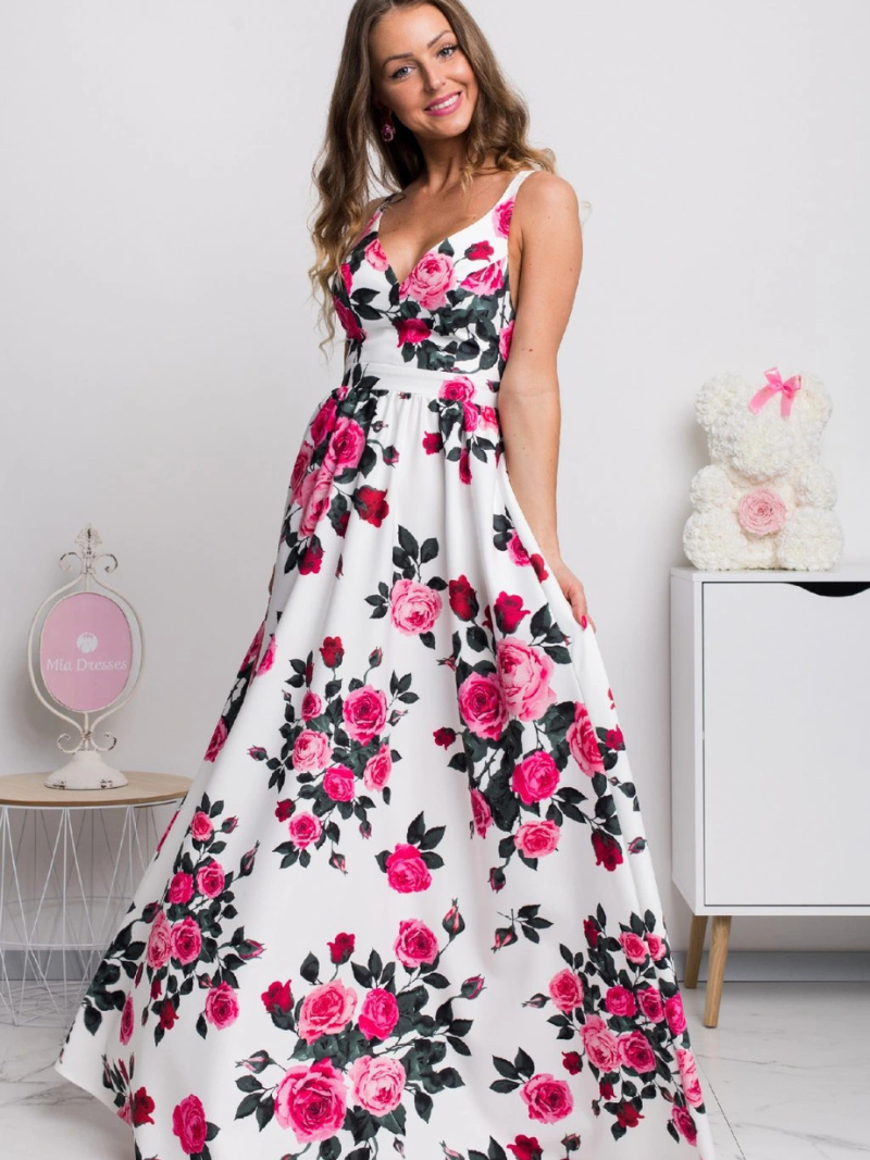 Robe Nana Chic Imprimée  En col  V ORIS WEAR