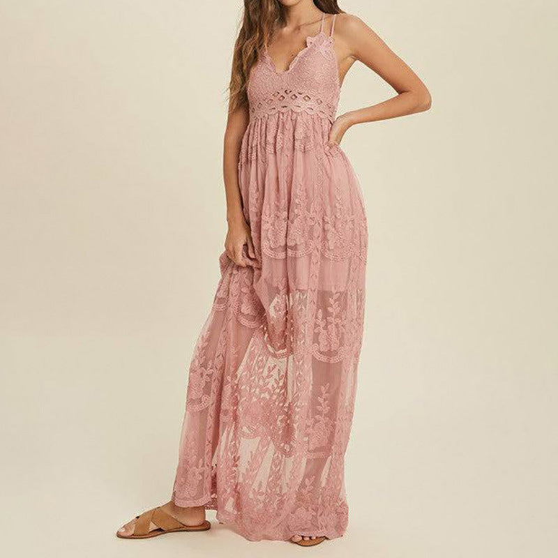 Robe en dentelle à bretelles ORIS WEAR