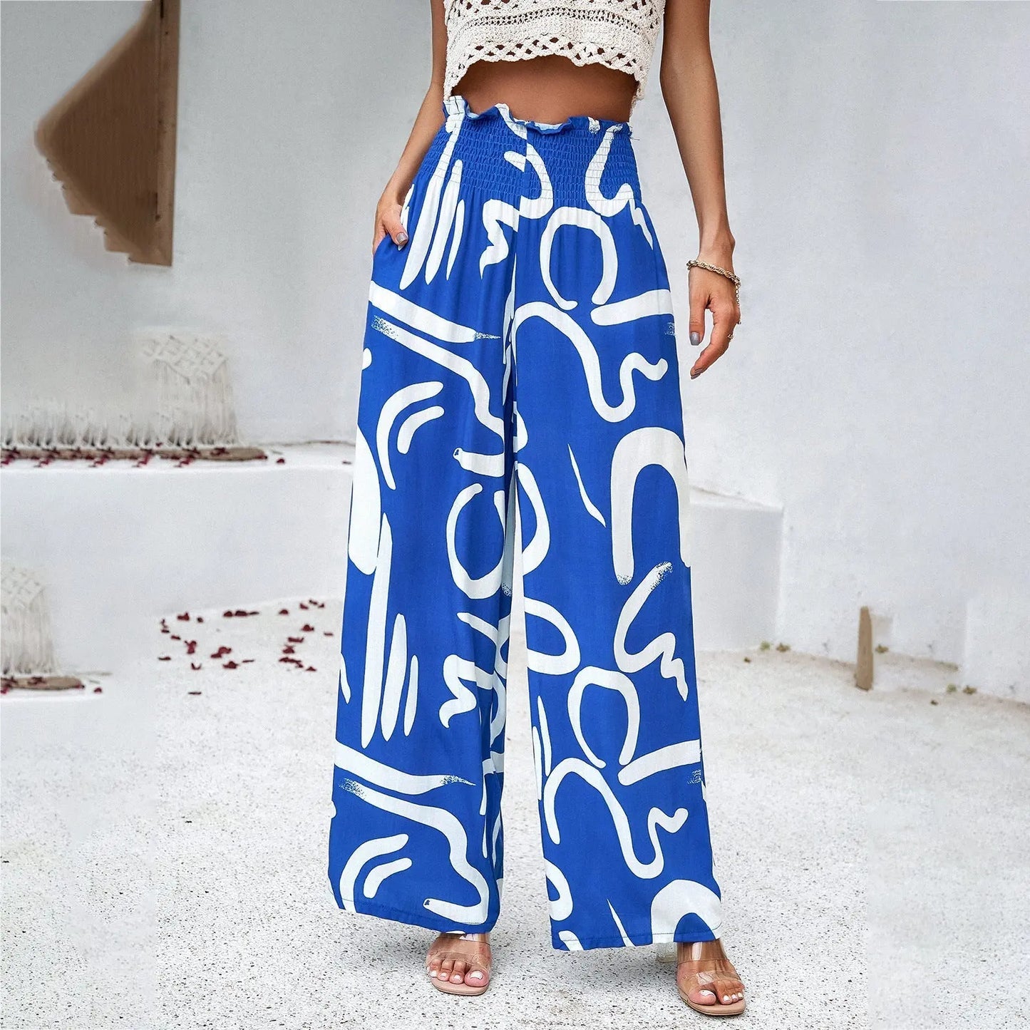 Pantalon Ample Imprimé Élégant ORIS WEAR