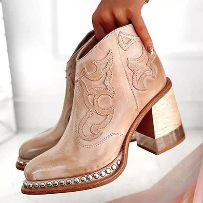Tanus Spirit – Bottines Sculptées à Talon Carré & Charme Sauvage ORIS WEAR