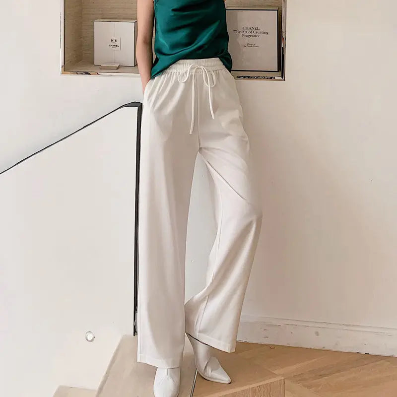 Pantalon Large en Soie Glacée à Imprimé Chic ORIS WEAR